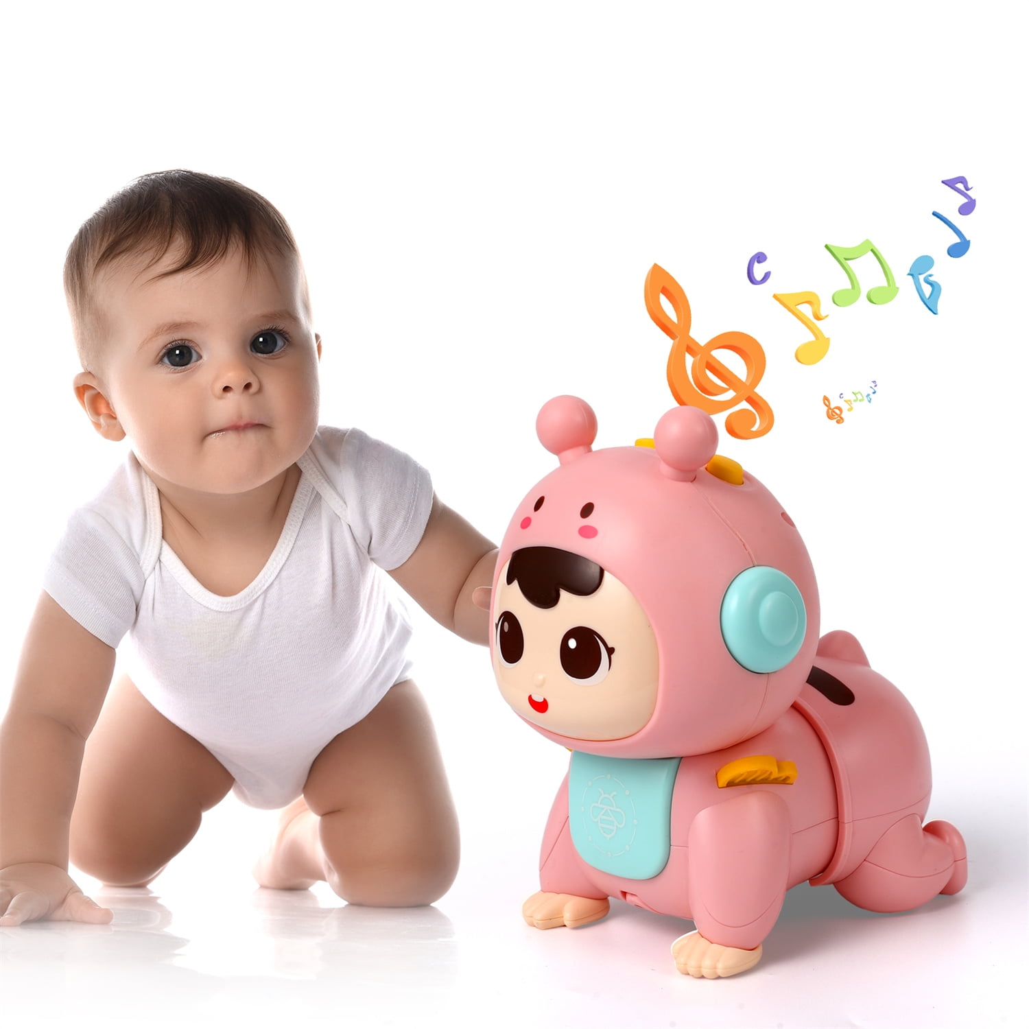 Crawling Baby Toy Musical Light Infant Tummy Time Toys 3 4 5 6 7 8 9 10 11 12 Babies Boy 3 6 6 12 Learning Crawl 9 12 12 18 Walking Toddler 36 Months Old Music Development 1st Birthday Gifts Walmart.c...