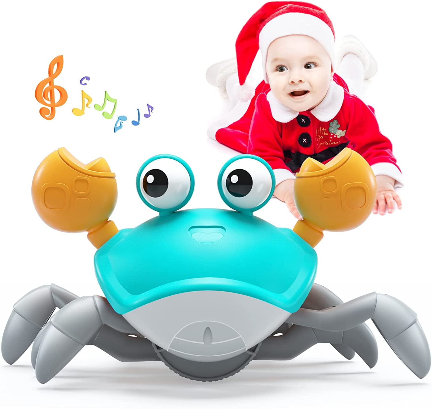 Crawling Crab Baby Toy Gifts，Infant Tummy Time Toys, Cute Dancing