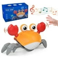 thumbnail image 1 of Crawling Crab Baby Toy - Infant Tummy Time Toys 3 4 5 6 7 8 9 10 11 12 Babies Boy 3-6 6-12 Learning Crawl 9-12 12-18 Walking Toddler 36 Months Old Music Development 1st Birthday Gifts, 1 of 5
