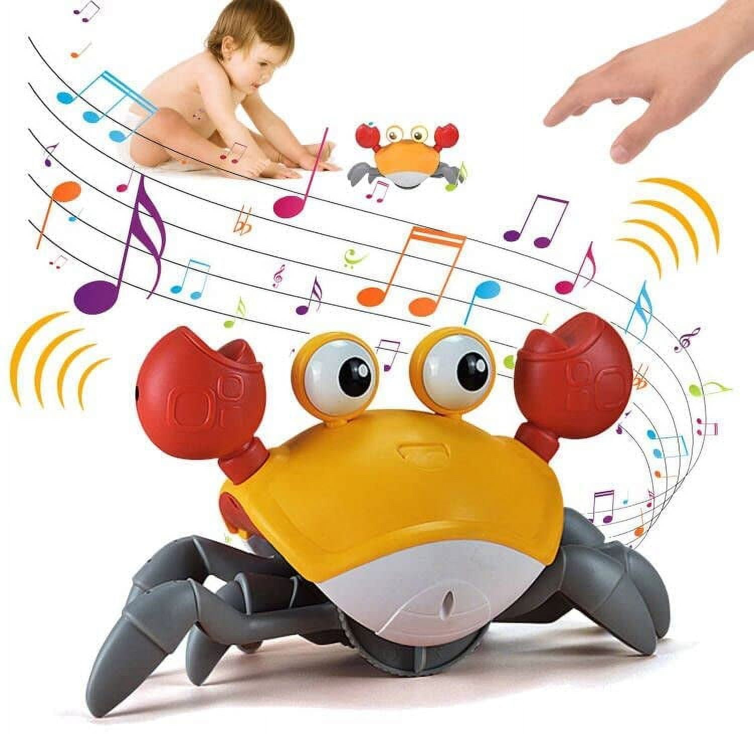 Crawling Crab Baby Toy with Music and LED Lights for Kids, Sensing Crawling  Crab Toddler Interactive Learning Development Toy Gift for Kids Boys