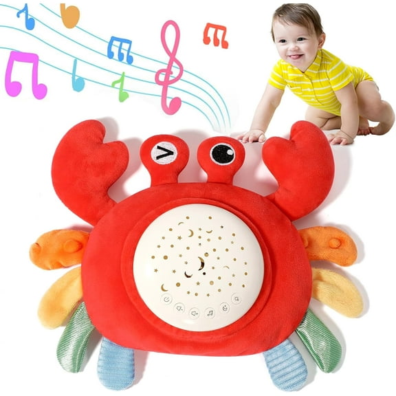 Crawling Crab Baby Toys 6-12 Months - Projection Musical Toys for Babies 0-6 6-12 Months Infant Tummy Time Toys to Sleep Aid Soothers Baby Toys 3 4 5 6 7 8 9 10 11 12 Months Girls Boys Birthday Gifts