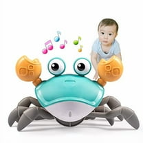 Crawling Crab Baby Toys - Infant Tummy Time Toy Gifts 3 4 5 6 7 8 9 10 11 12 Babies Boy Girl Dancing Walking Moving Learning Crawl 36 Months Old Boys Girls Toddler Birthday Gifts (Green)
