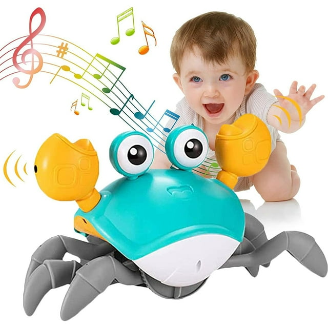 Crawling Crab Baby Toys Infant Tummy Time Toy Gifts for Boy Girl with