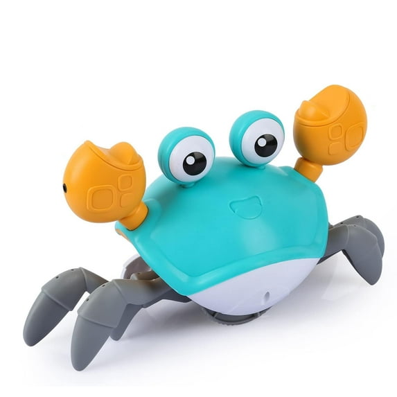 Crawling Crab Baby Toys Upgrade Version - 3 Speed & Music Control, Infant Tummy Time Interactive Walking Toddler Toy for 3 4 5 6 7 8 9 10 11 12 Year Old Boys or Girls