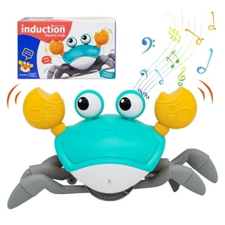 Baby Toys Infant Crawling Crab: Tummy Time Toy Gifts 3 4 5 6 7 8 9 10 11 12  Babies Boy Girl 3-6 6-12 Learning Crawl 9-12 12-18 Walking Toddler 36  Months Old Music Development Interactive Birthday Gift 