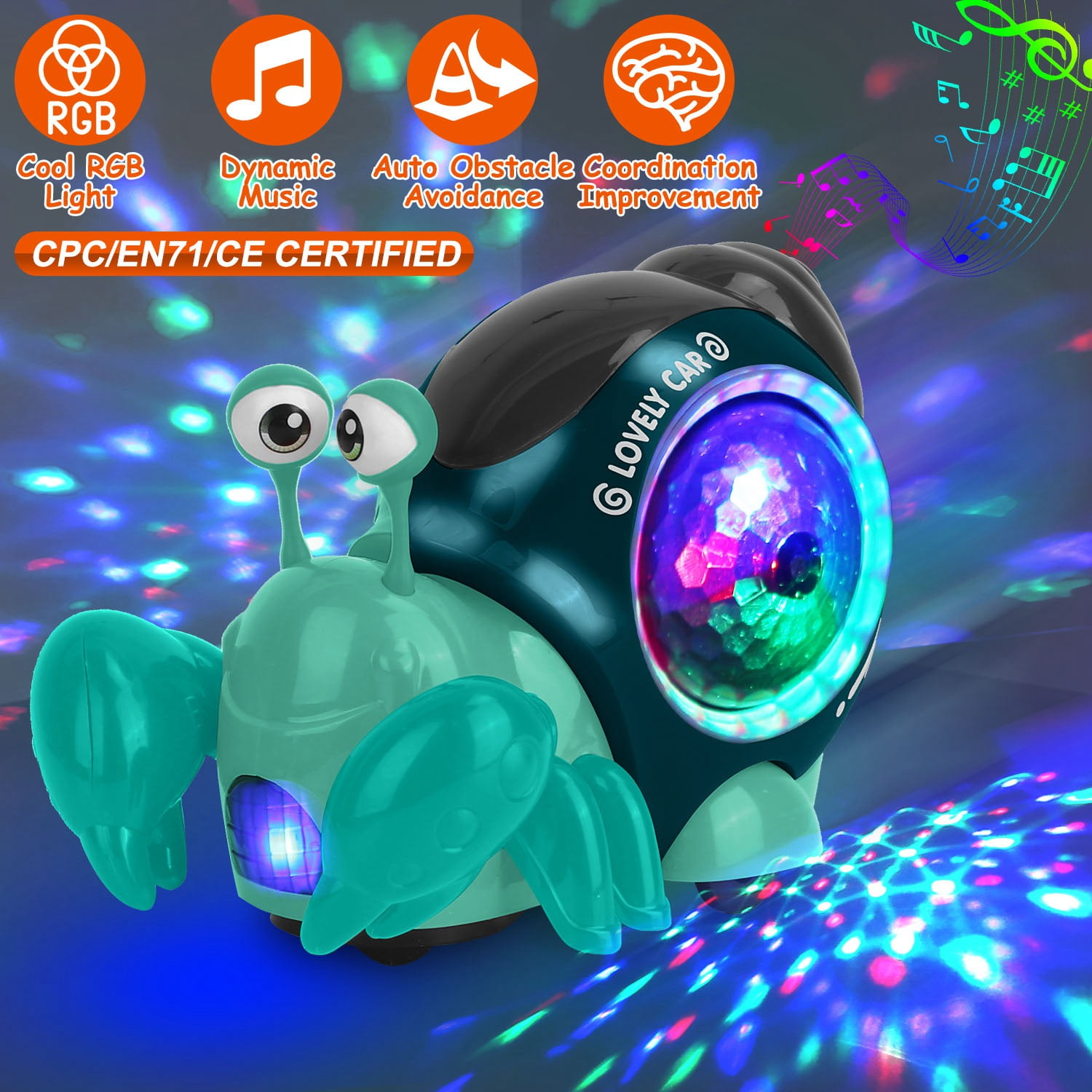 Crawling Crab Toy, iMounTEK Infant Tummy Time Toys, Electric Walking