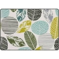 thumbnail image 1 of Crawling Indoor Carpet Play Mat Abstract Leaves for Living Room Bedroom Educational Nursery Floor Mat Area Rug 72x48inch Carpet Runner, 1 of 6