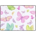 thumbnail image 1 of Crawling Indoor Carpet Play Mat Butterflies Watercolor for Living Room Bedroom Educational Nursery Floor Mat Area Rug 60x39inch, 1 of 6