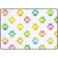thumbnail image 1 of Crawling Indoor Carpet Play Mat Colorful Animal Footprint Paw for Living Room Bedroom Educational Nursery Floor Mat Area Rugs 72x48in, 1 of 6