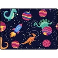 thumbnail image 1 of Crawling Indoor Carpet Play Mat Dinosaurs in Space Galaxy for Living Room Bedroom Educational Nursery Floor Mat Area Rugs 72x48inch, 1 of 6