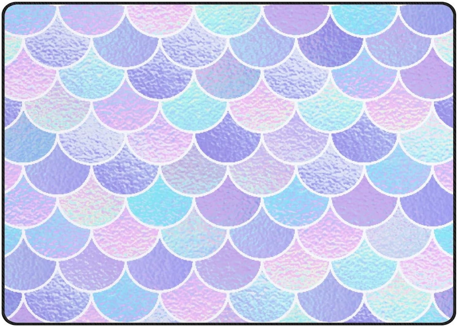 Crawling Indoor Carpet Play Mat Fish Scale Unicorn for Living Room ...