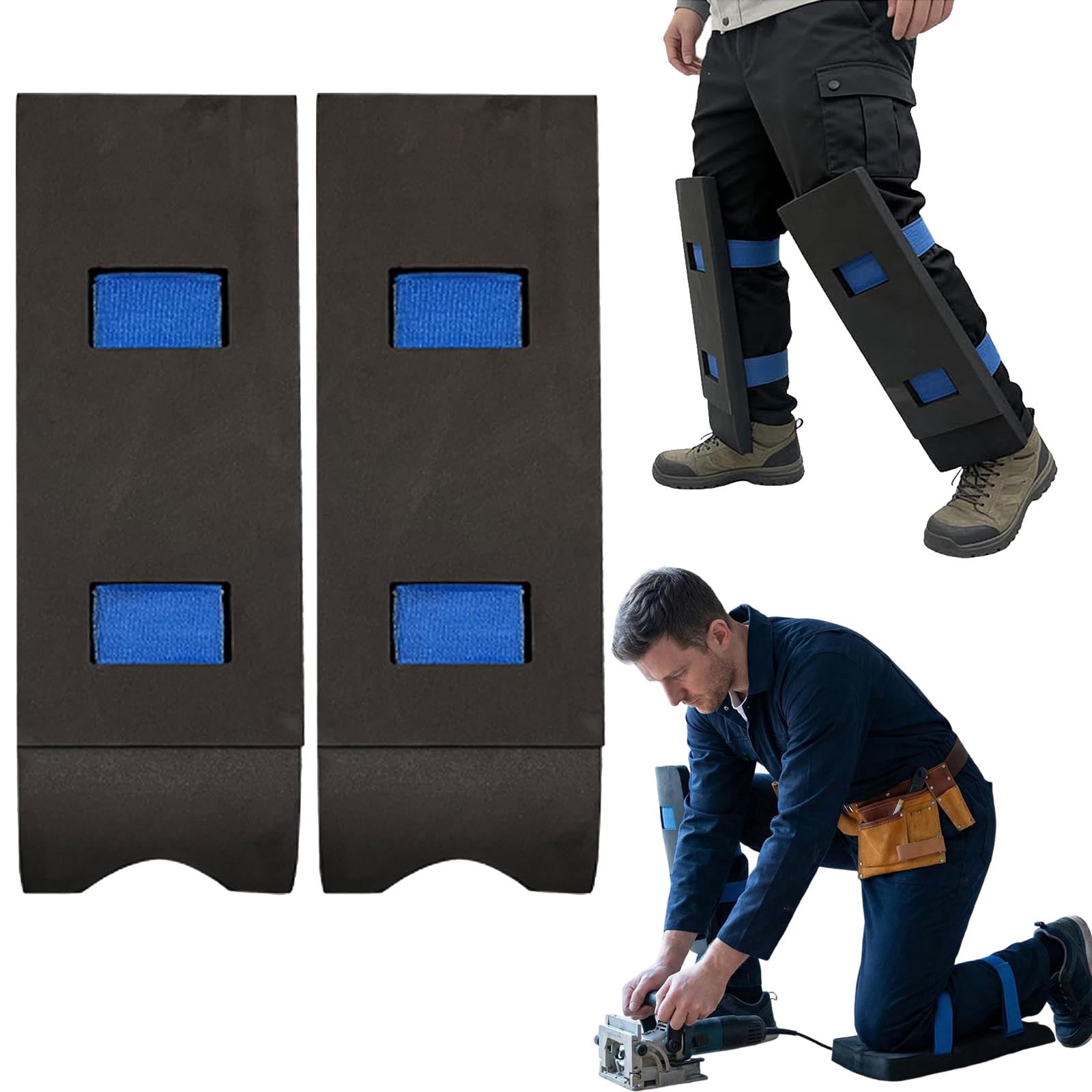 Crawling Knee Pads - Toe Knee Crawler Knee Pads For Attic,High-Density Foam 60 Degree Hardness Toeknee Crawler Knee Pads With Non-Slip Wide Straps,Effective Protection For Knees And Shins