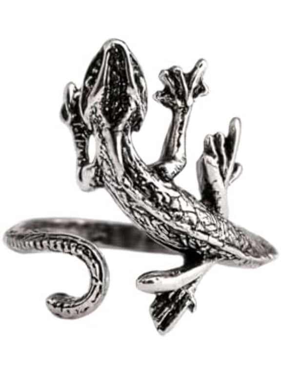 Crawling Lizard Ring - Adjustable Vintage Statement Piece for Men Women
