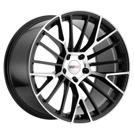 Cray Aluminum Rim ASTORIA 18X9in Gloss Black with Mirror Cut Face Finish, 1890CRT505121B70