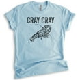thumbnail image 1 of Cray Cray Shirt, Unisex Women's Men's Shirt, Crayfish Shirt, Fishing Shirt, Funny Fish Shirt, Heather Light Blue, Medium, 1 of 6
