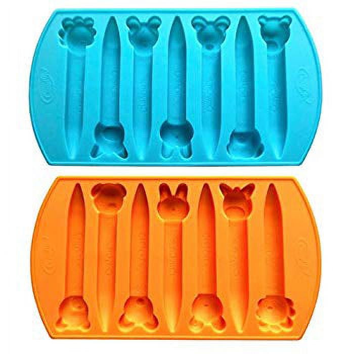 My Fruit Shack CraCycle Original Crayon Recycling Mold, Double Tipped, 100%  Pure Silicone, Oven Safe, Durable and Reusable (2 Pack)