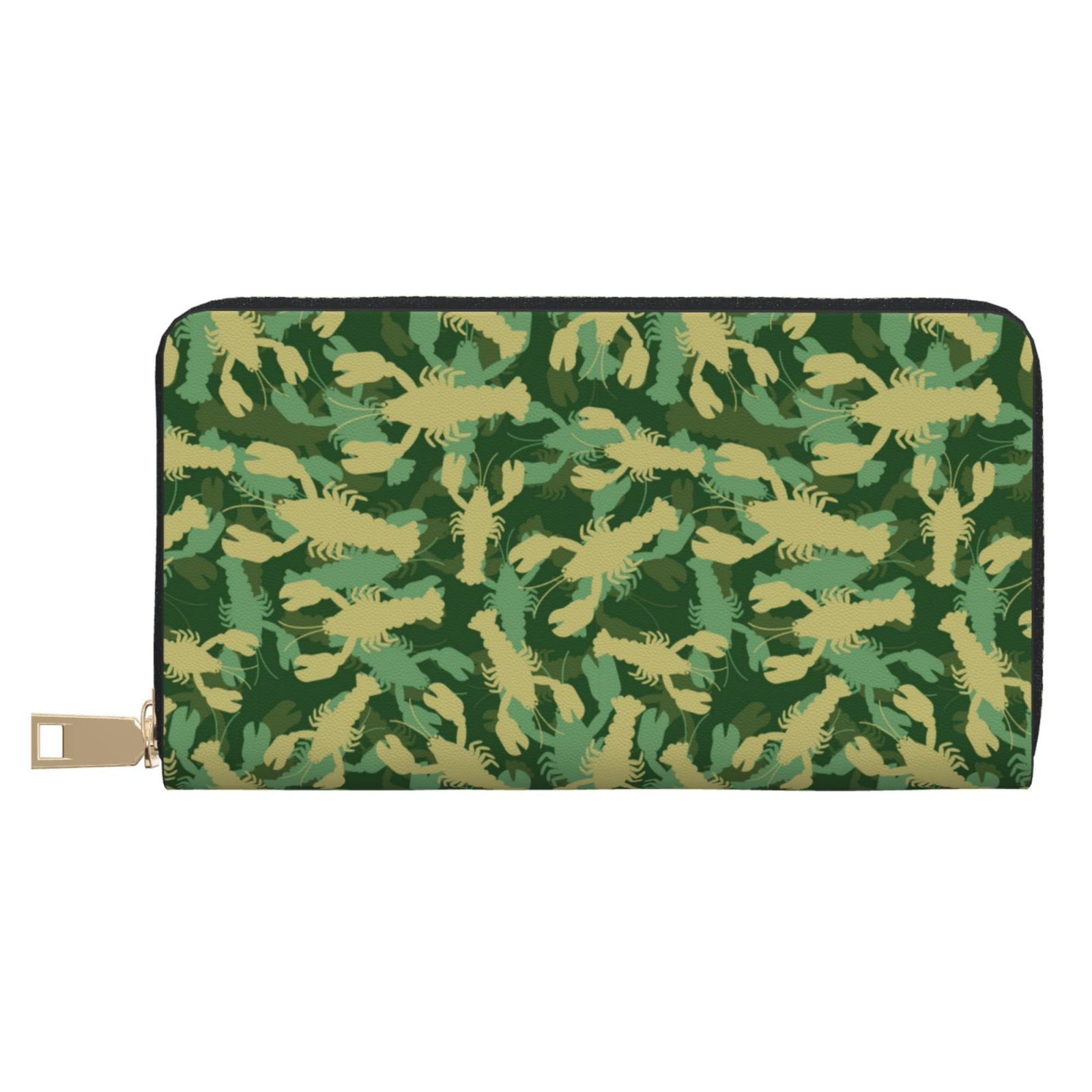Crayfish Army Wallet Women, Leather Bifold Multi Card Wallet, Women's Wallets, Long Purse