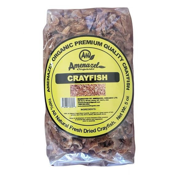Crayfish Dried Organic, Whole. Net Wt. 5 oz. - Amenazel