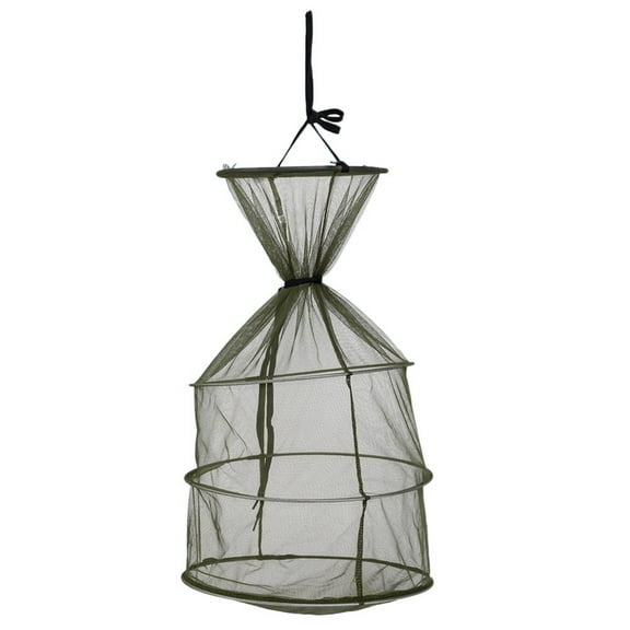 Crayfish Outdoor Fishing Container Tools Minnows Keeping Basket Floating Wire Bucket Foldable Mesh Cage