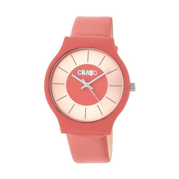Crayo CRACR4402 Trinity Strap Watch - Red