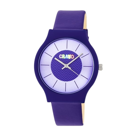 Crayo CRACR4407 Trinity Strap Watch - Purple