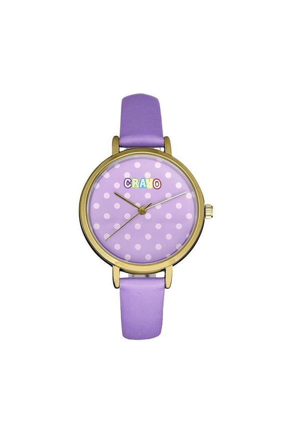 Dot Strap Watch - Purple