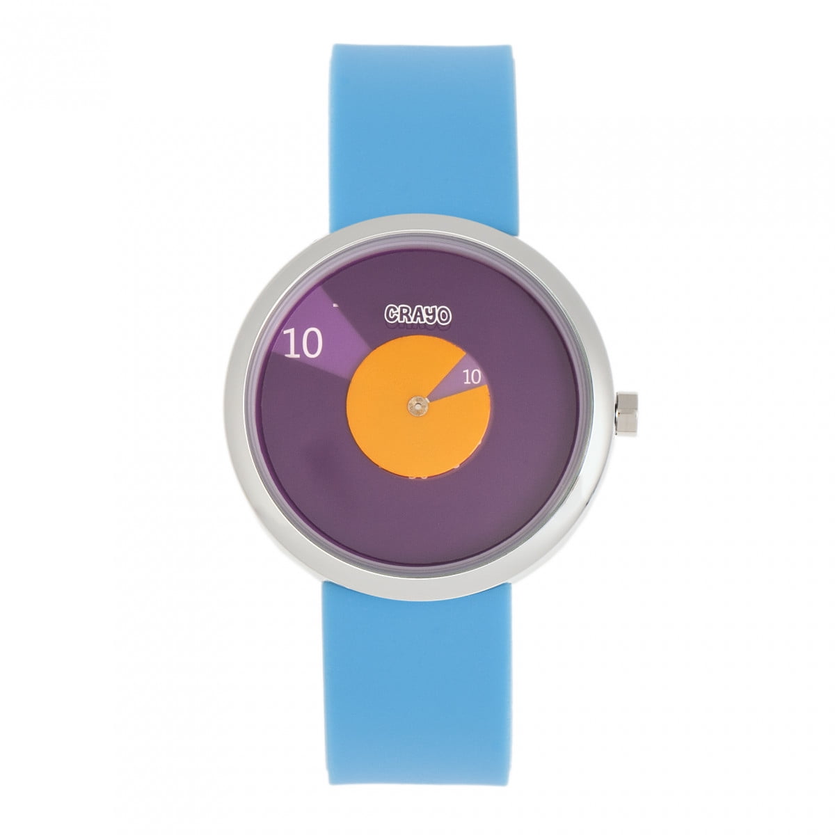 Crayo Pinwheel Silicone Strap Watch - Light Blue - Walmart.com