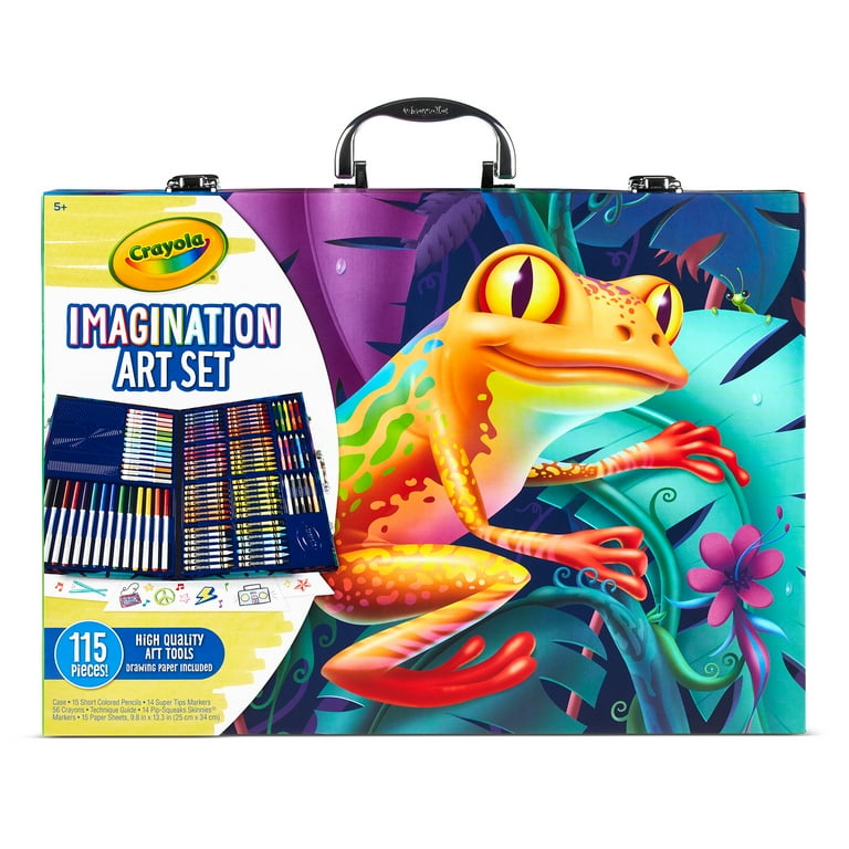 Crayola Inspiration Art Case popular Coloring Set, Gift for Kids, 140 Art Supplies