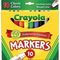 thumbnail image 1 of Crayola 10 Count Classic Broad Line Markers (Pack Of 2), 1 of 6