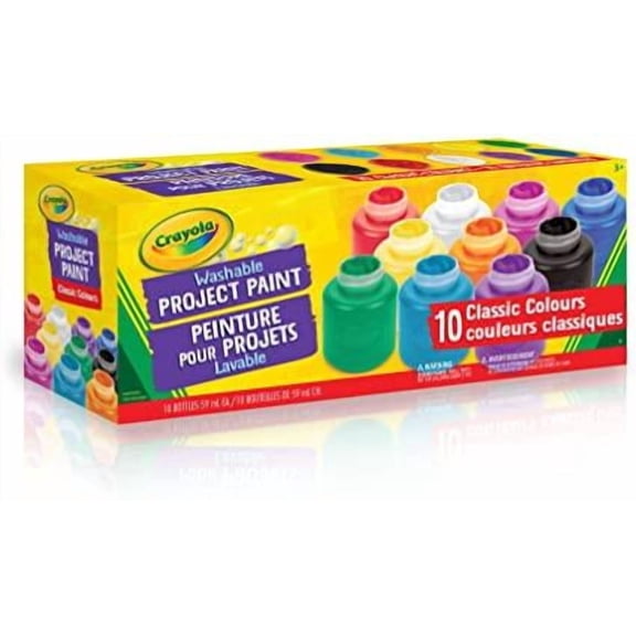 Crayola - Washable Project Paint, 10 Count