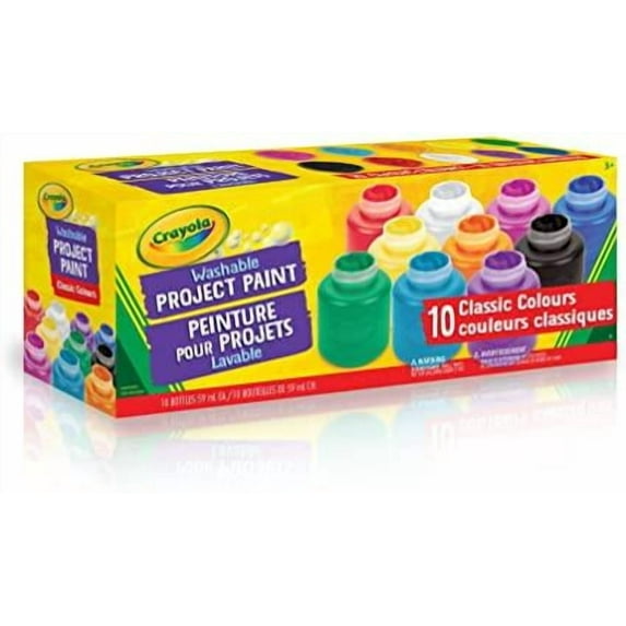Crayola - Washable Project Paint, 10 Count