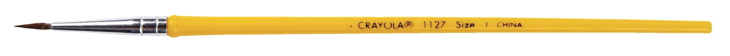Crayola Natural Paint Brushes, Yellow, 1 Dozen
