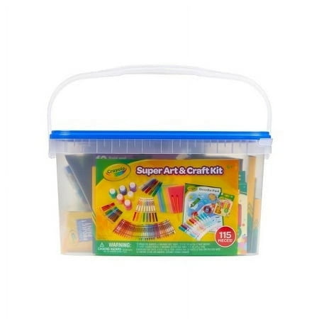 Crayola 115pc Kids Super Art & Craft Kit
