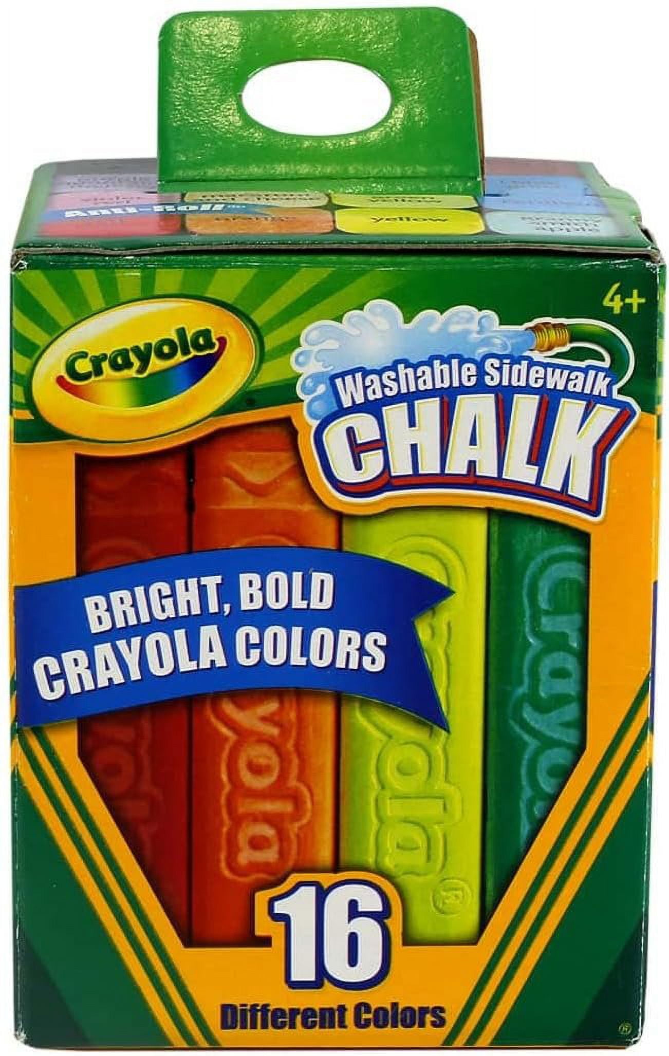 Chalk City Sidewalk Neon Chalk for Kids Washable Outdoor Jumbo Chalks  Bucket 136 Count 