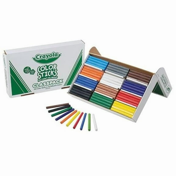 Crayola 120Ct Woodless Color Sticks Class Pack
