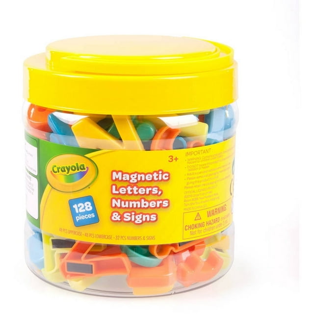 Crayola 128-Piece Letter Magnet Set: Great for Easels