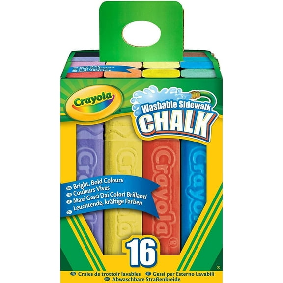 Crayola 16 Count Sidewalk Chalk, Case of 12
