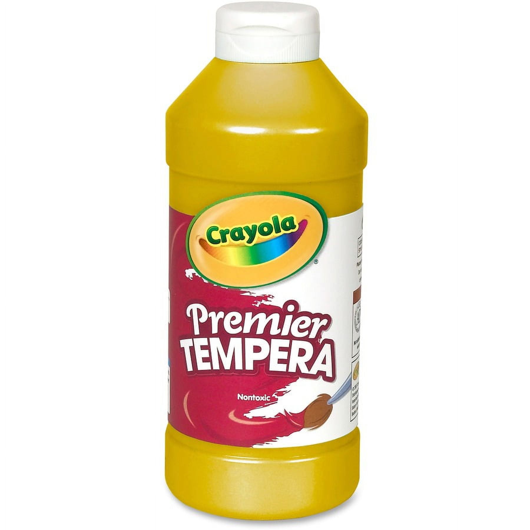 Crayola Premier Tempera Paint - 16 fl oz - 1 Each - Gold Crayola Premier Tempera Paint - 16 fl oz - 1 Each - Gold