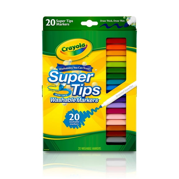 Crayola 20 Ct Super Tips Washable Markers