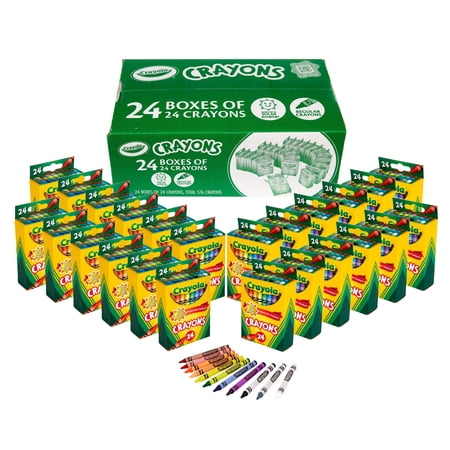 Crayola Crayons Bulk (24 Packs of 24), Bulk School Classroom Supplies, Classic Colors, 3+
