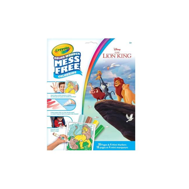 Crayola 30369805 Disney the Lion King Color Wonder Mess Free Coloring