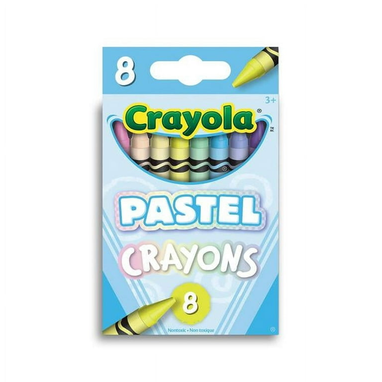 Crayola Pastel Colored Crayons, 8-ct. Packs