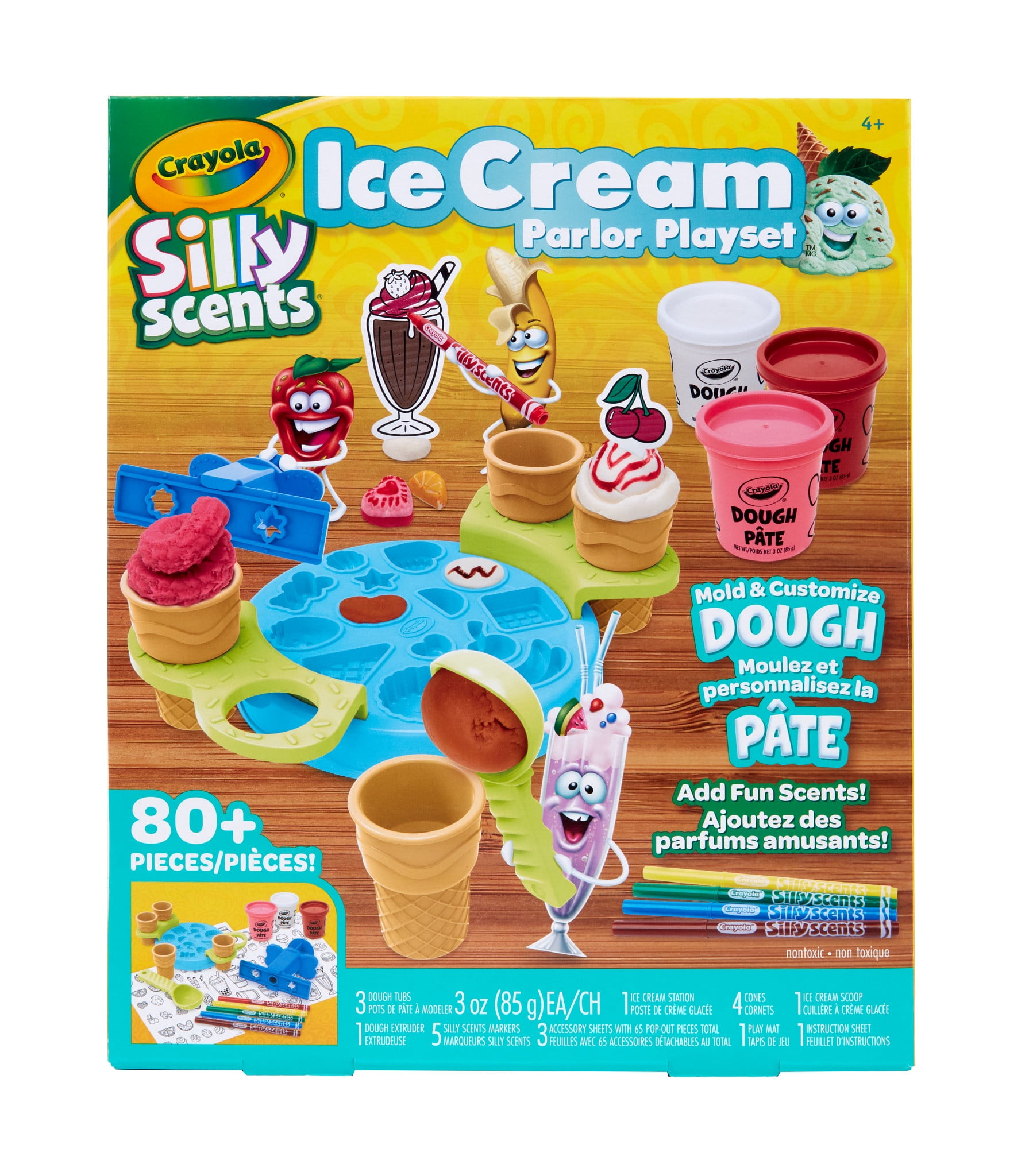 Crayola Silly Scents Ice Cream Toy, Kids Modeling Dough, Play Food