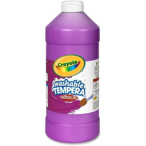 Crayola 32 oz Plastic Squeeze Paint Washable Bottle, Violet & Purple