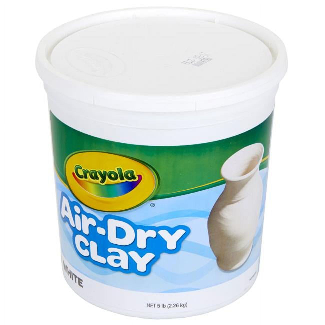 Crayola Air Dry Clay Bucket, No Bake Clay for Kids, 5Lbs, White 