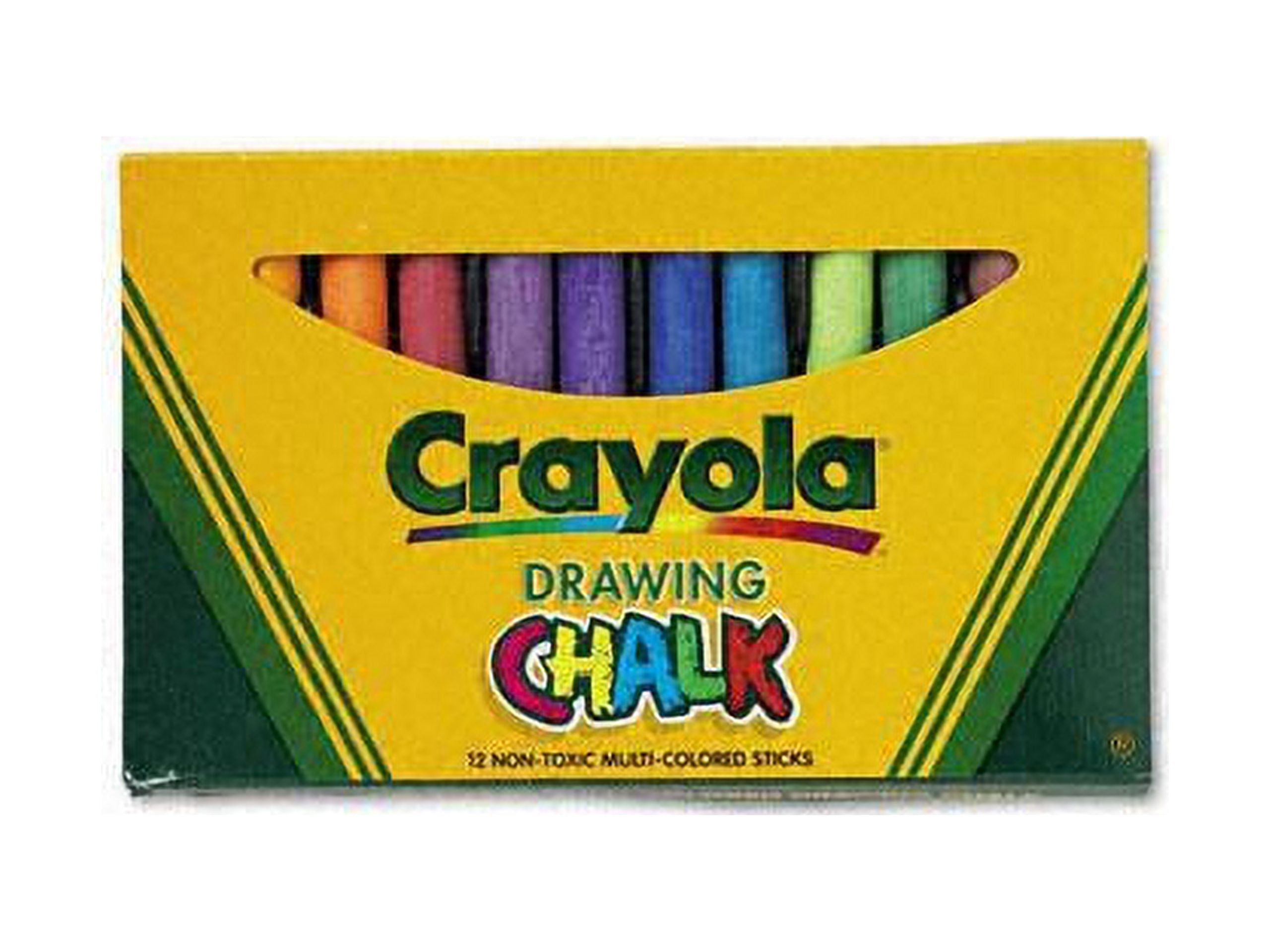 Crayola White Chalk, 18 Count Sidwalk Chalk, Chalkboard Supplies