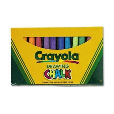 Crayola 510403 Colored Drawing Chalk, 3.18 " x 0.375 " Chalk Size - Assorted Chalk - 12 / Pack