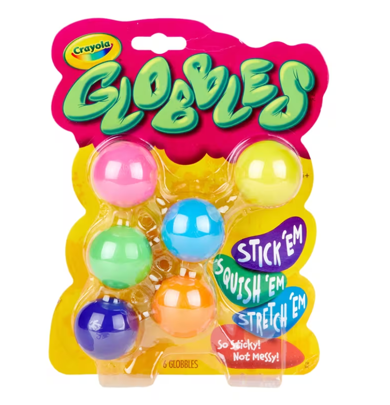Crayola 6 Count Globbles Squish and Fidget Toy