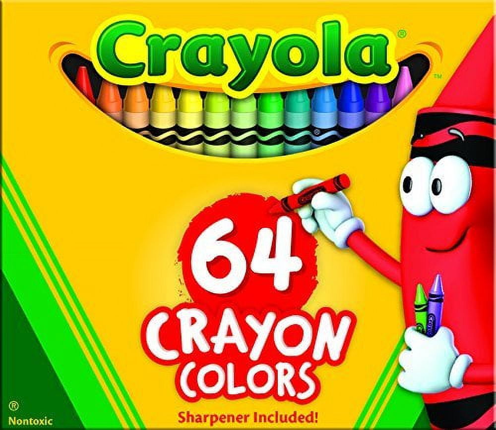 Crayola crayons de cire 64 pièces - Cdiscount Beaux-Arts et Loisirs créatifs
