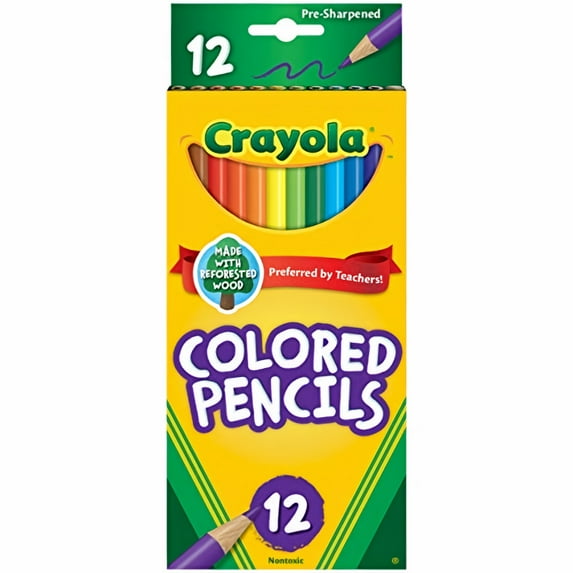 Crayola 68-4012 Colored Pencils, 12-Count, Assorted Colors (Pack of 6)